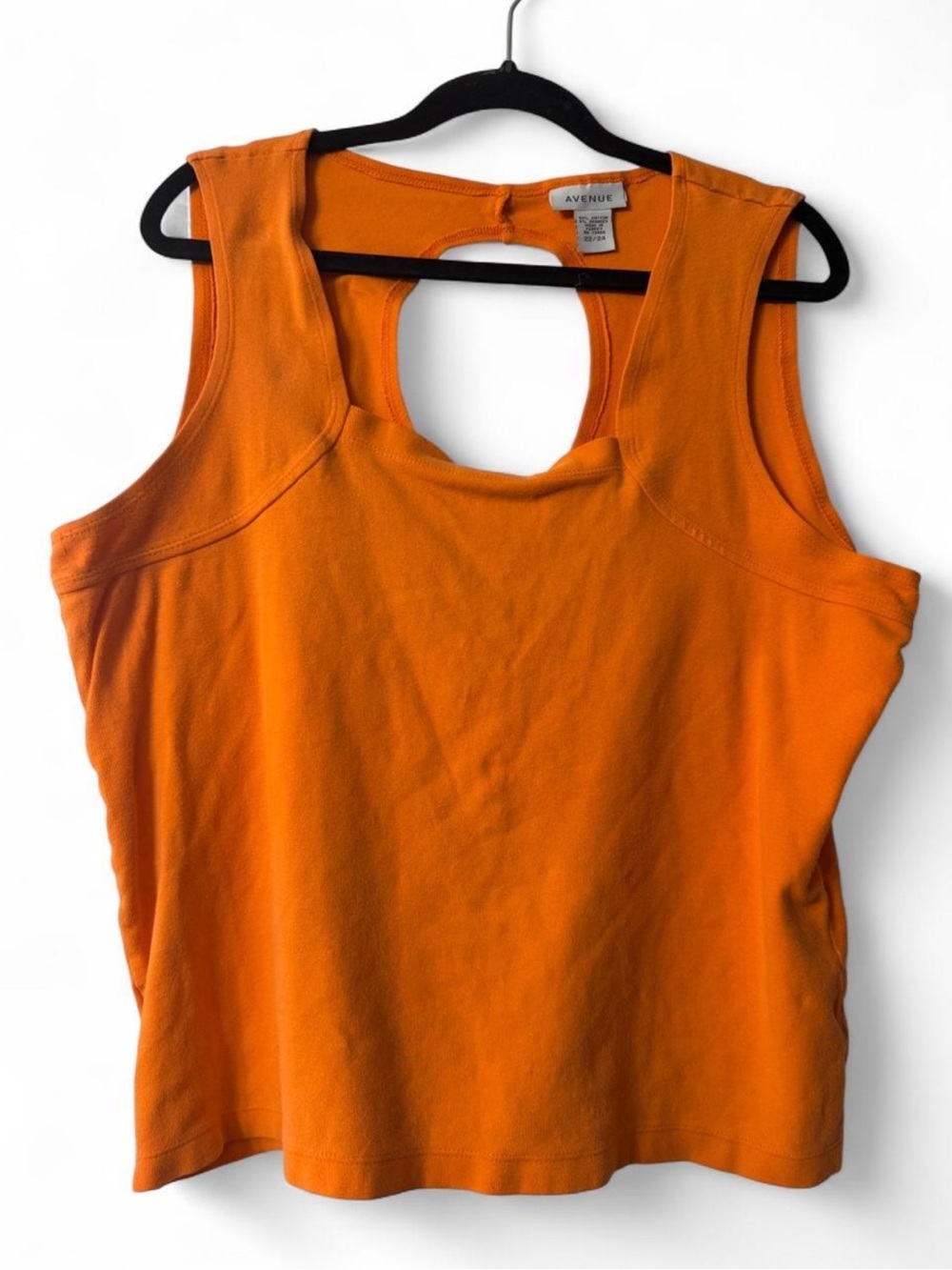 Avenue Bright Orange Keyhole Tank